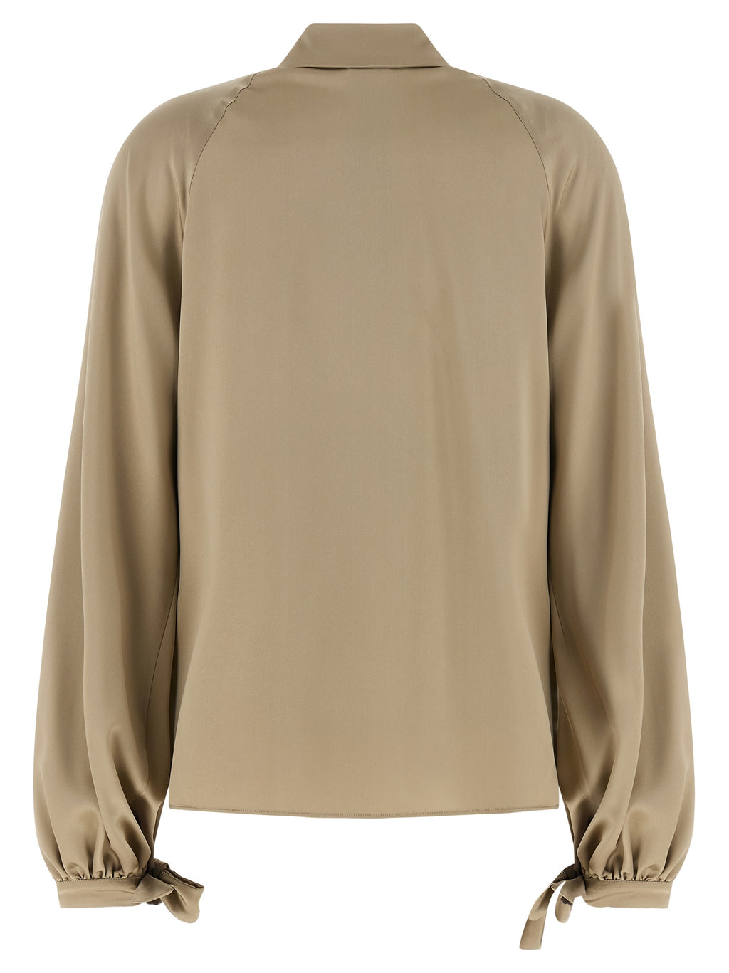 Beige Silk Blouse