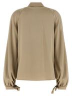 Beige Silk Blouse