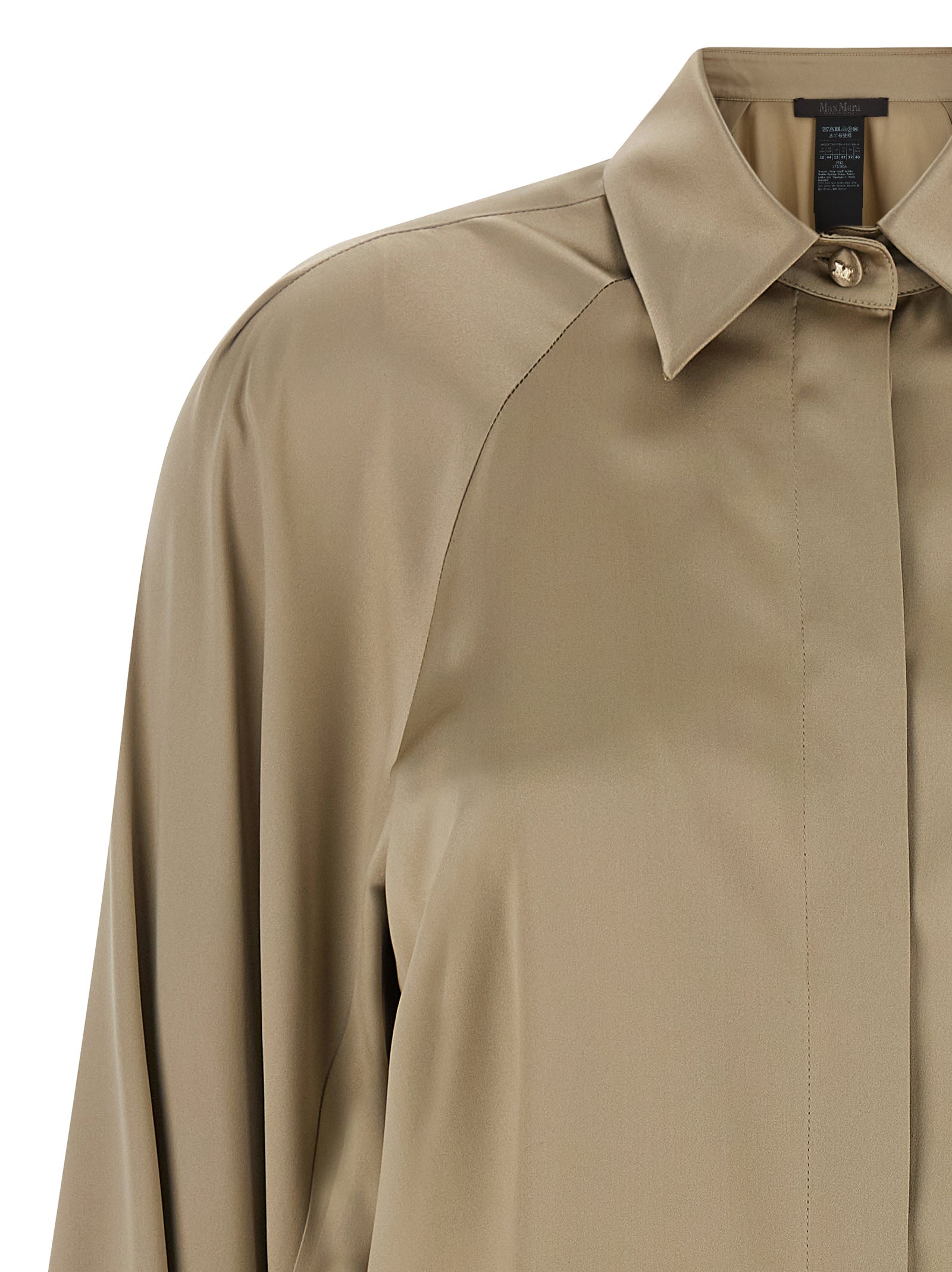 Beige Silk Blouse