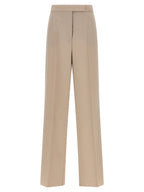 Beige Virgin Wool Dress Pants