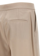 Beige Virgin Wool Dress Pants