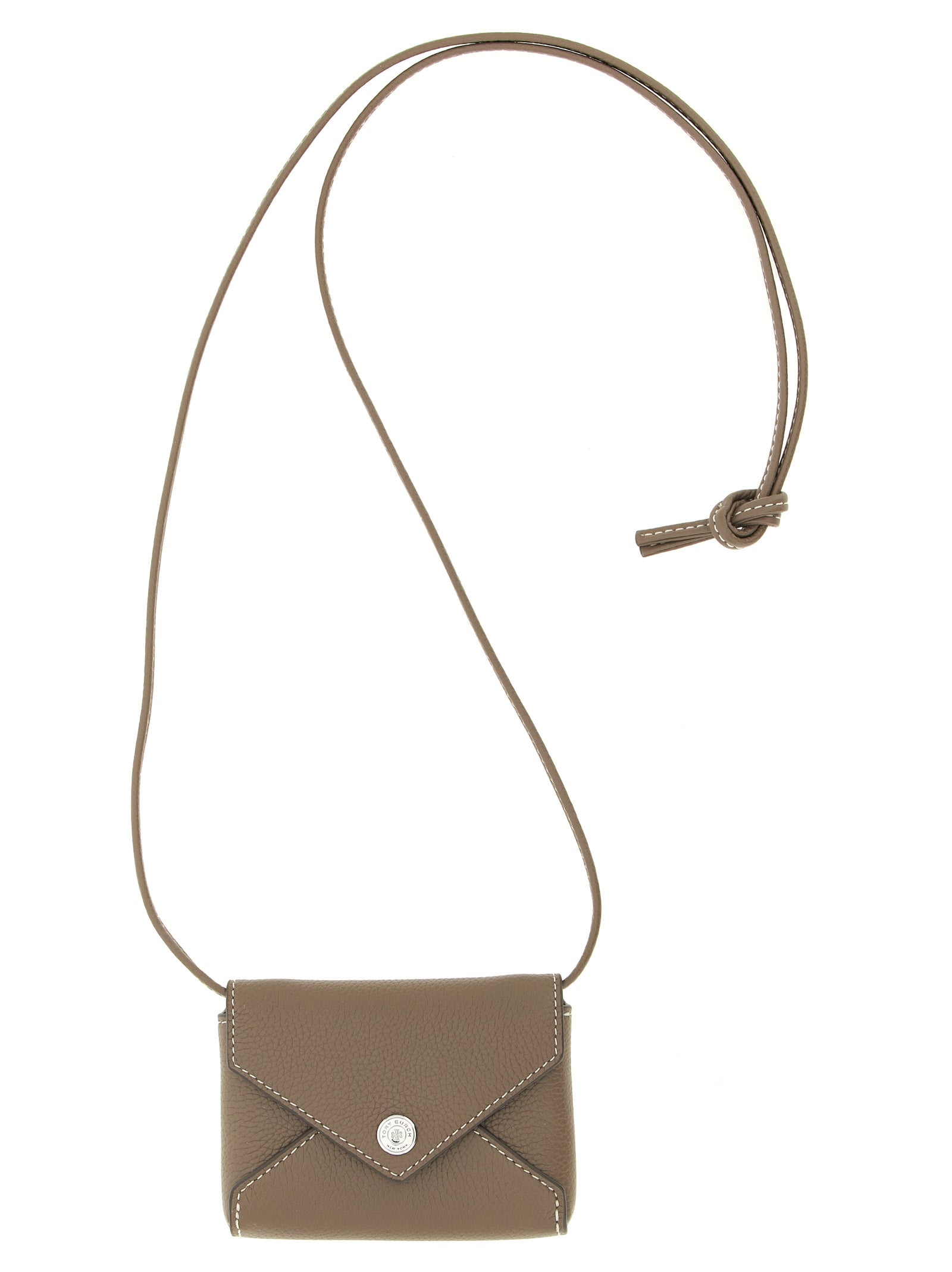 Brown Cowhide Lanyard Cardholder