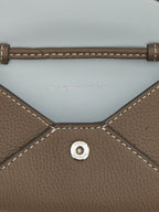 Brown Cowhide Lanyard Cardholder