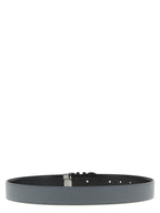 Gray Calfskin Reversible Belt