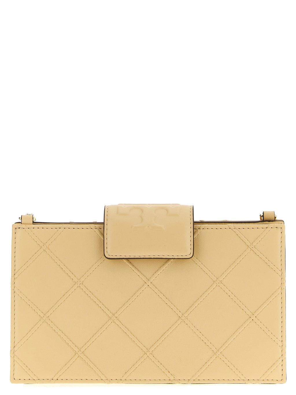 Fleming Beige Lamb Leather Cardholder