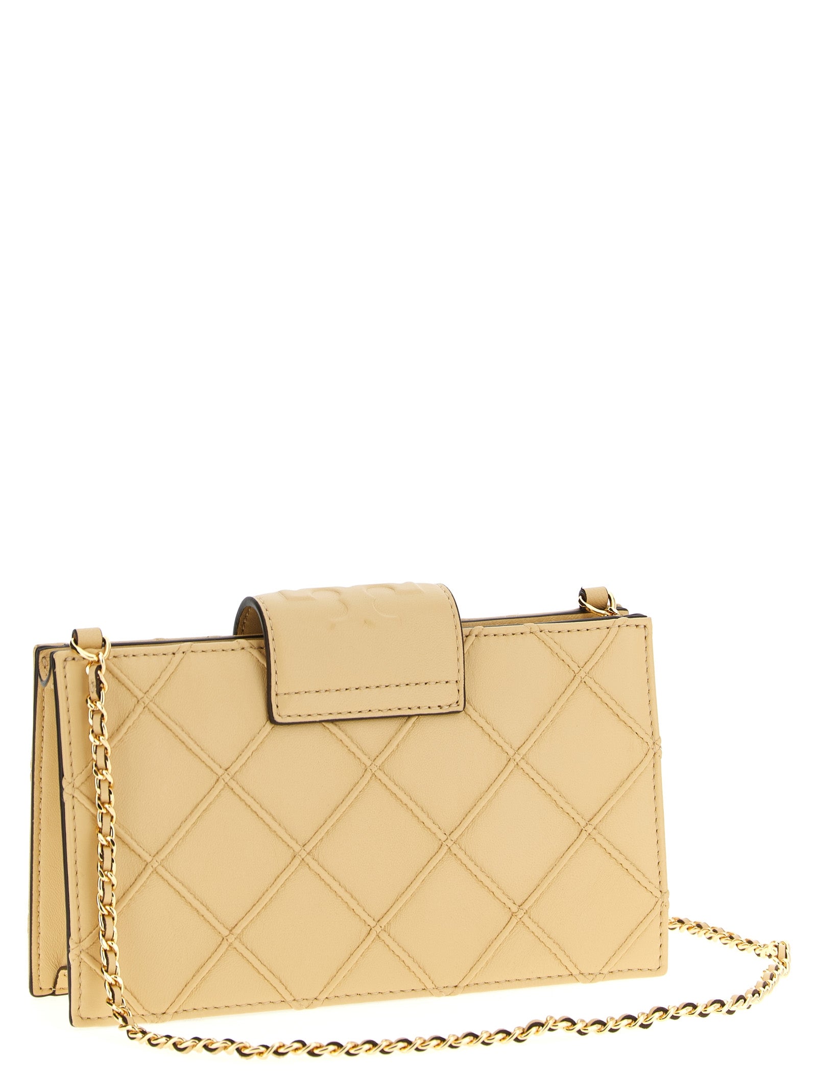 Fleming Beige Lamb Leather Cardholder