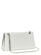 White Lamb Leather Kira Turnlock Shoulder Bag