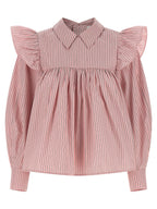 Multicolor Organic Cotton Oxford Striped Blouse