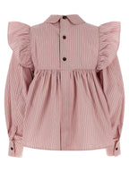 Multicolor Organic Cotton Oxford Striped Blouse