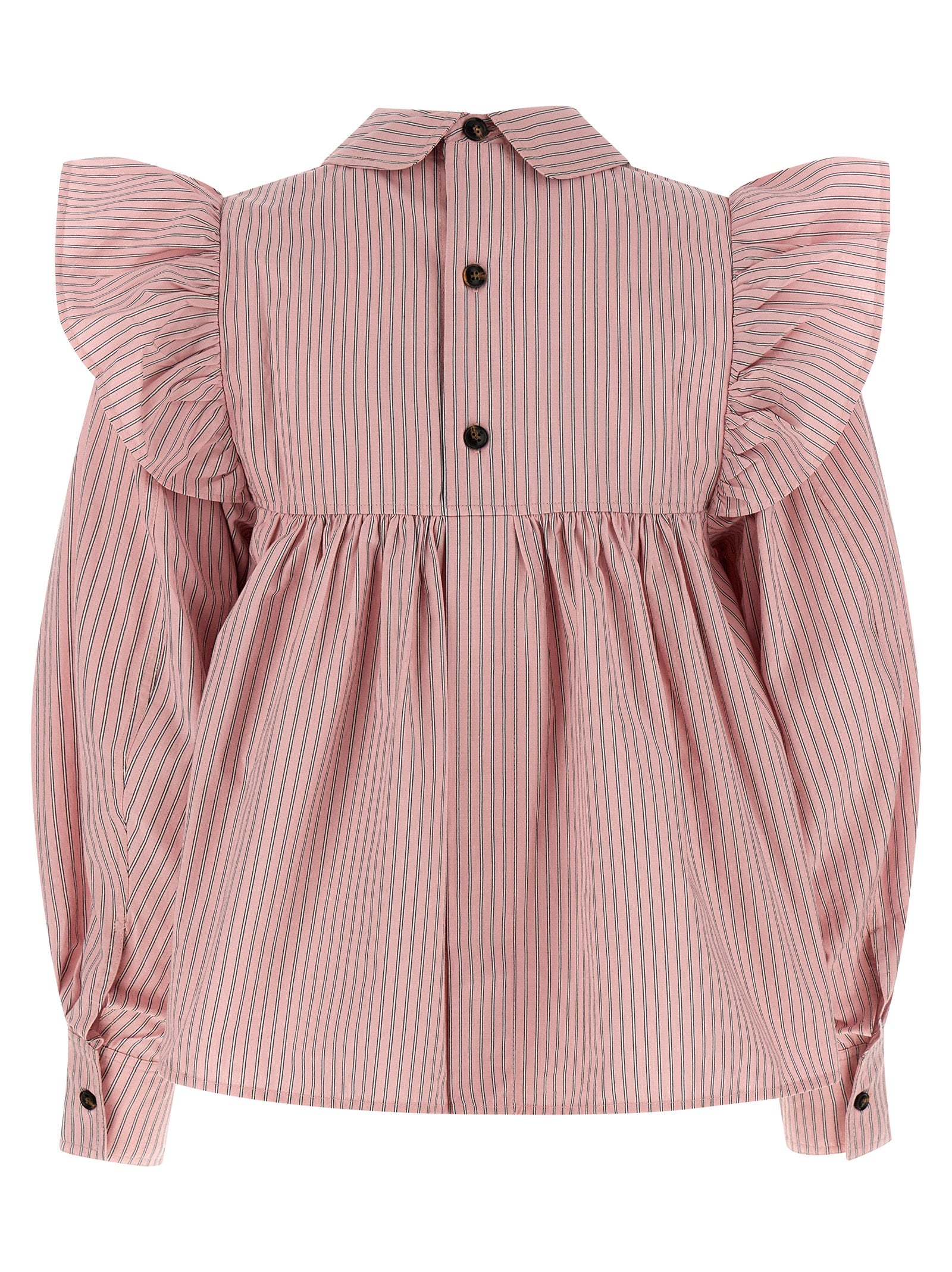 Multicolor Organic Cotton Oxford Striped Blouse