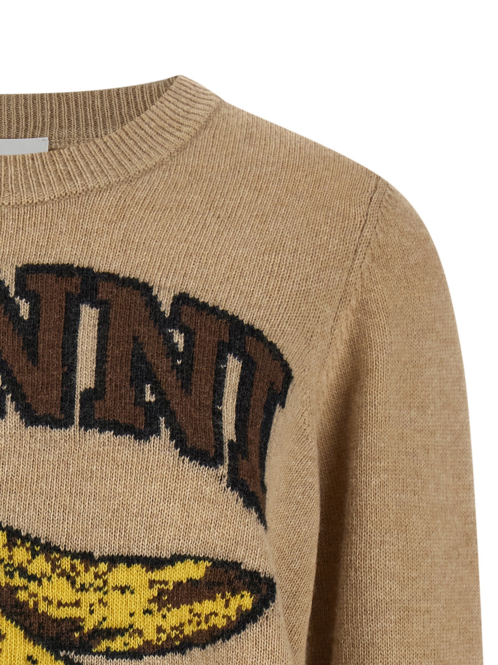 Beige Wool Banane Cardigan