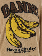 Beige Wool Banane Cardigan