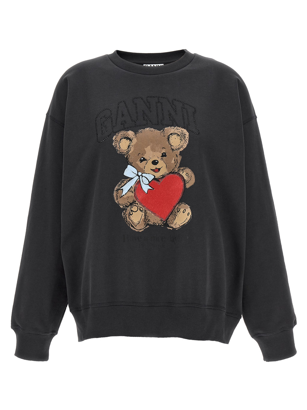 Black Cotton Orso Sweatshirt