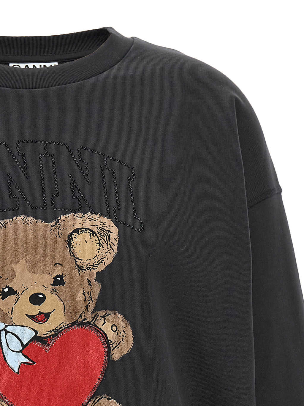 Black Cotton Orso Sweatshirt