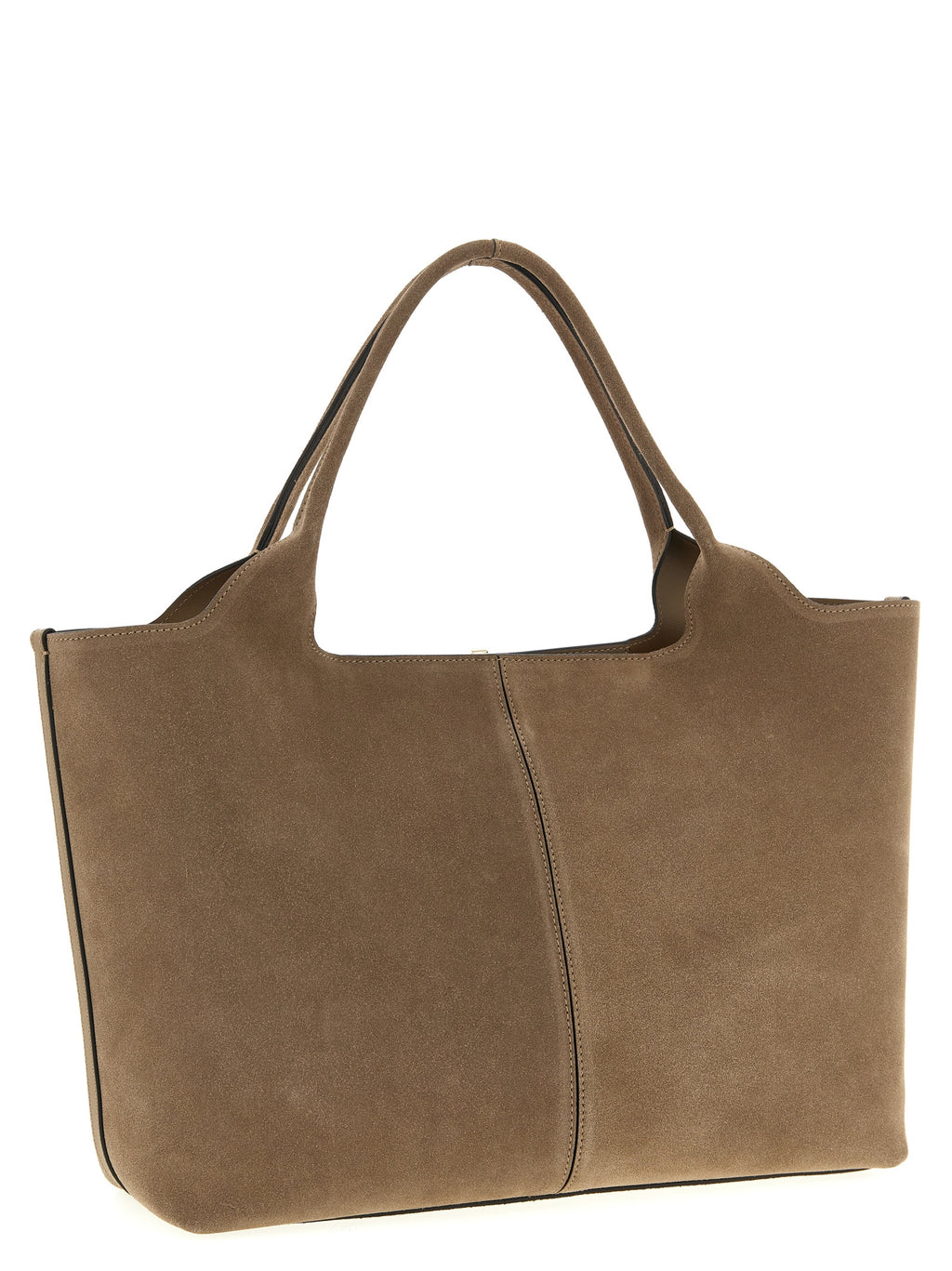 Beige Calfskin Tote Bag