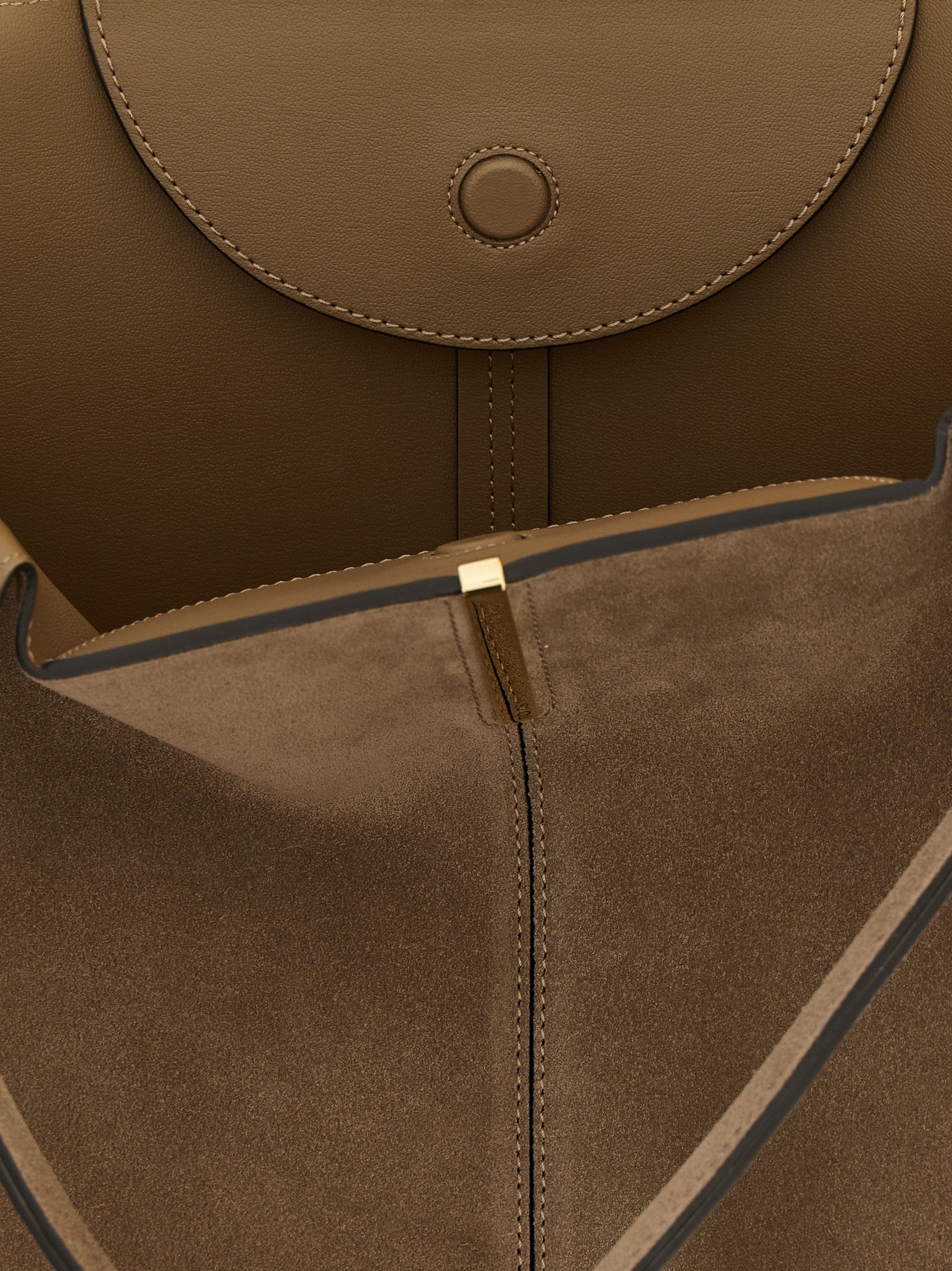 Beige Calfskin Tote Bag