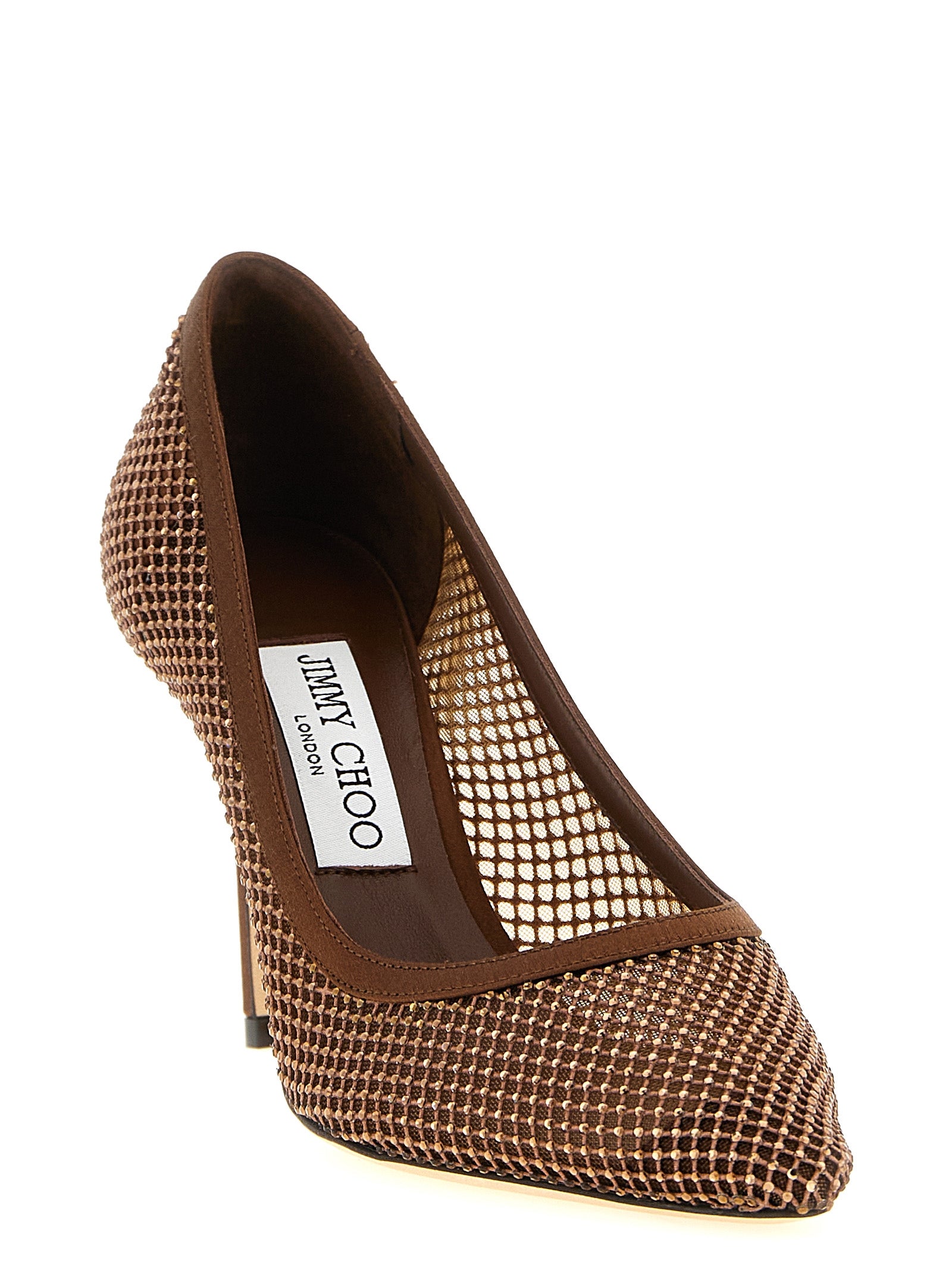 Brown Tencel Romy Heels