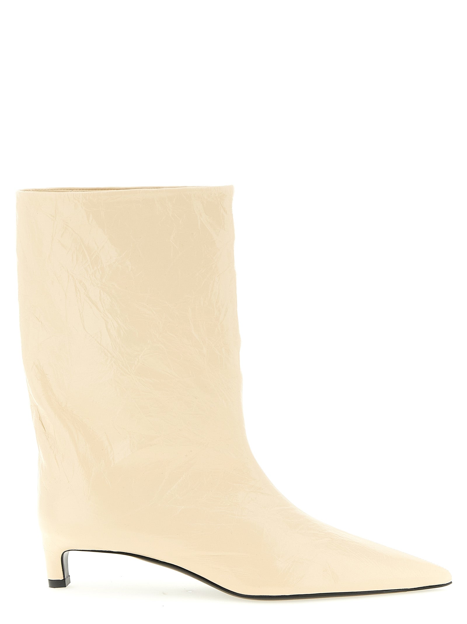Calfskin Pointed Ankle Boots
