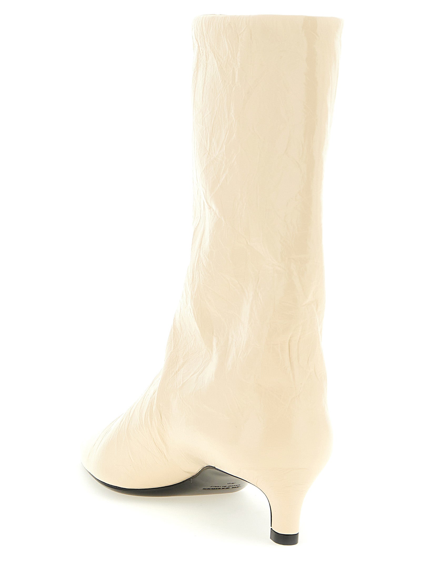 Calfskin Pointed Ankle Boots