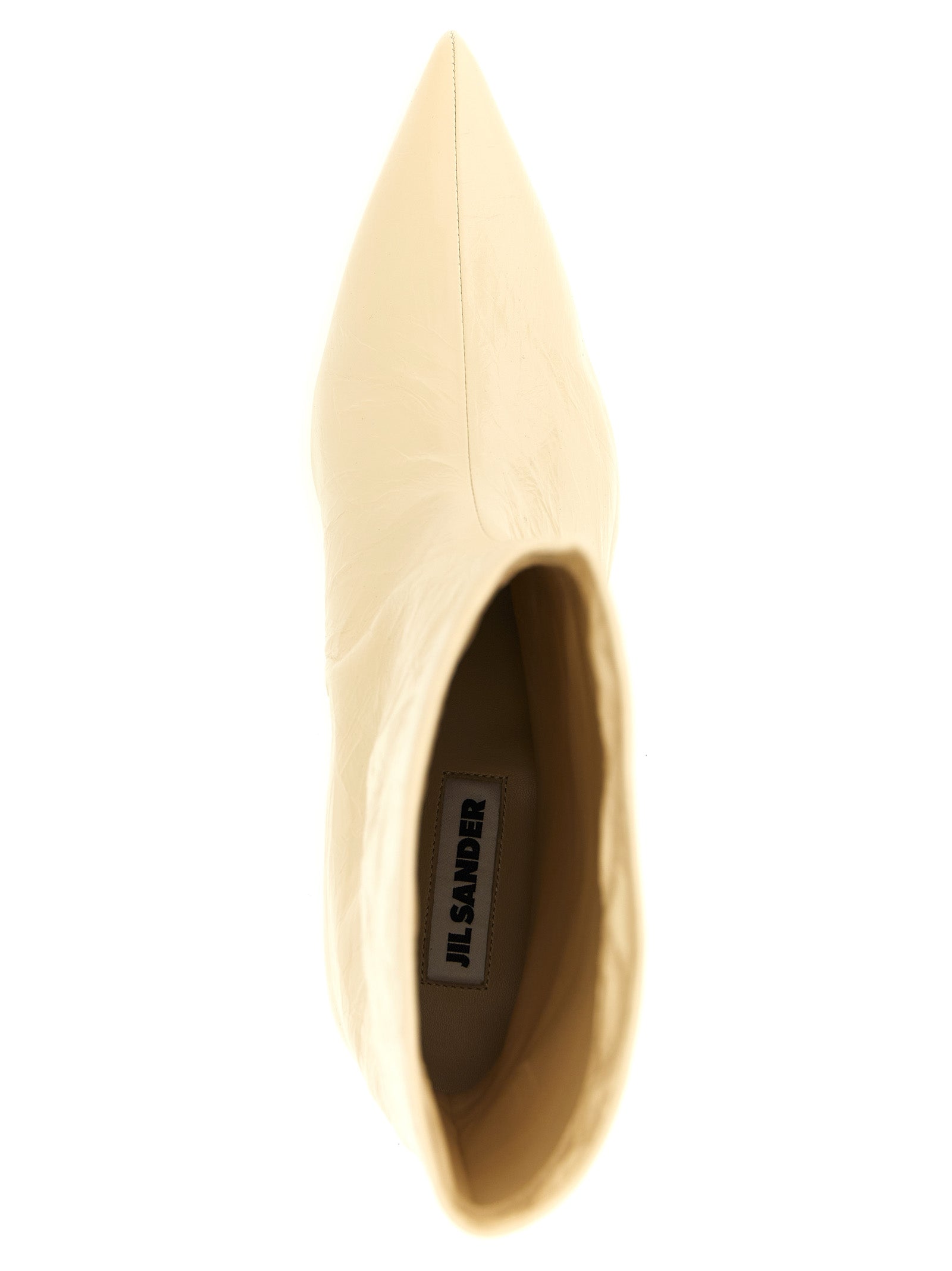 Calfskin Pointed Ankle Boots
