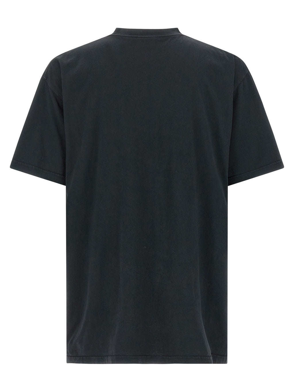 Black Cotton Crew Neck T-Shirt