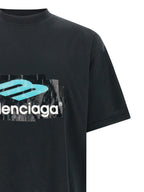 Black Cotton Crew Neck T-Shirt