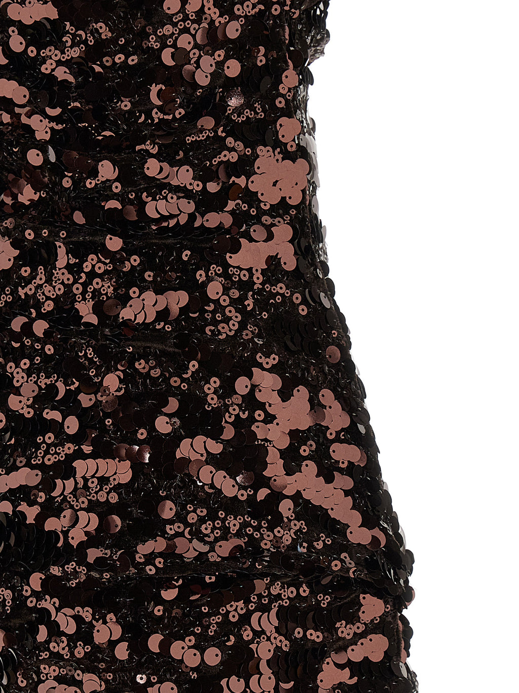 Brown Sequin Mini Dress