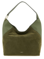 Green Calfskin Lara Large Shoulder Bag