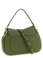 Green Calfskin Flow M Shoulder Bag