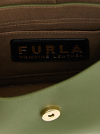 Green Calfskin Flow M Shoulder Bag