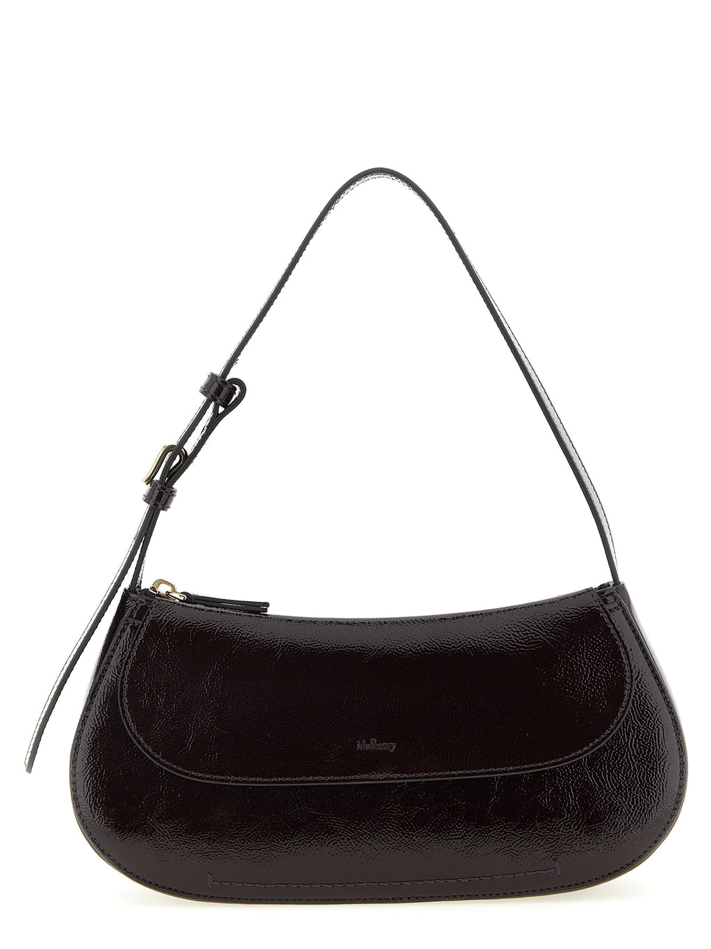 Calfskin Purple Clovelly Shoulder Bag