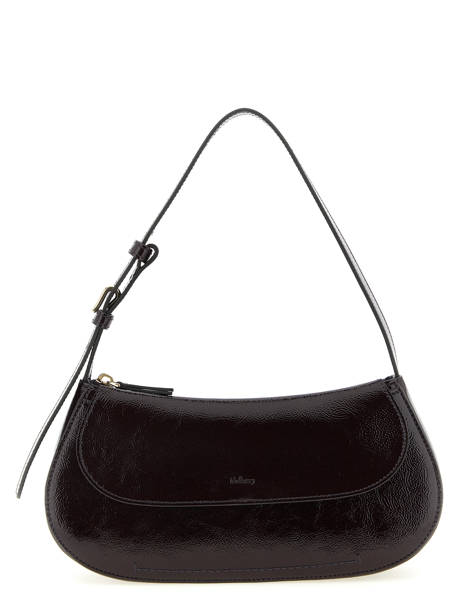 Calfskin Purple Clovelly Shoulder Bag