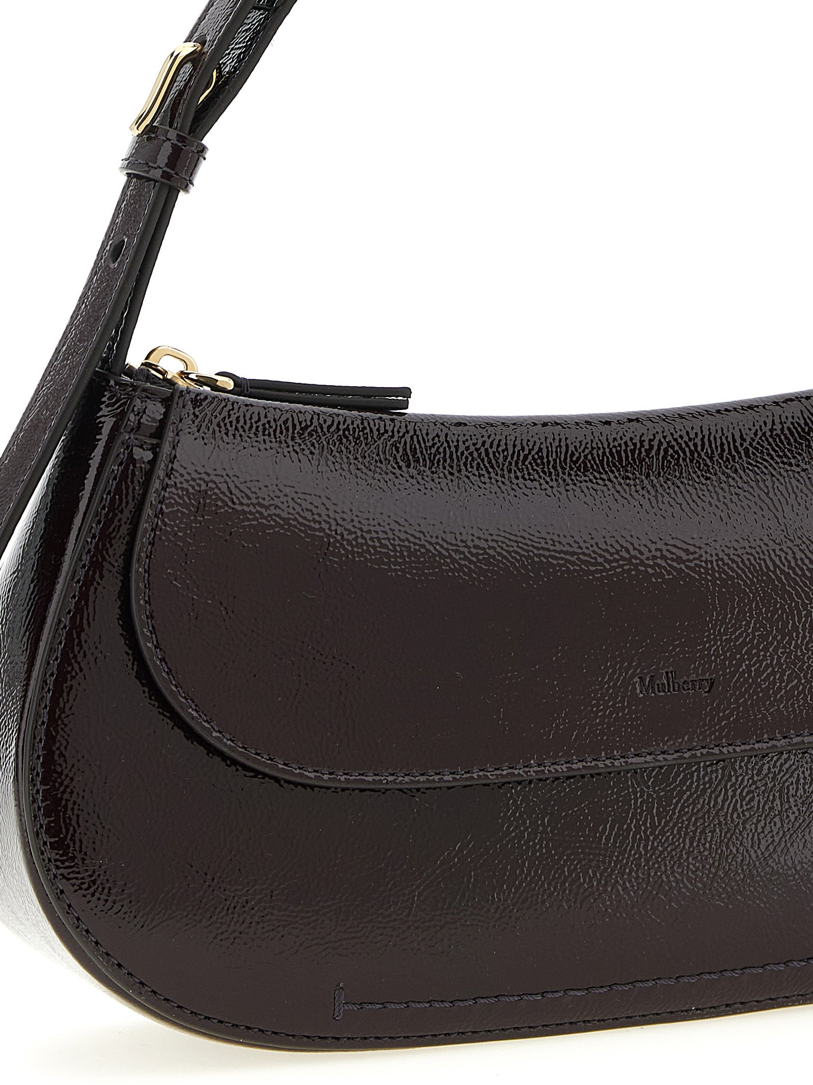 Calfskin Purple Clovelly Shoulder Bag