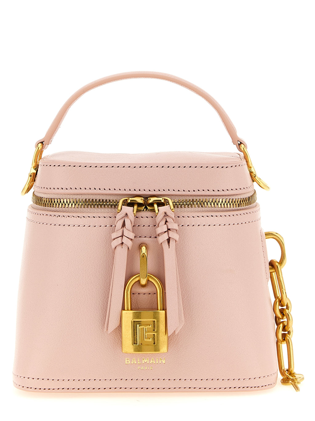 Pink Calfskin Pulse Vanity Handbag