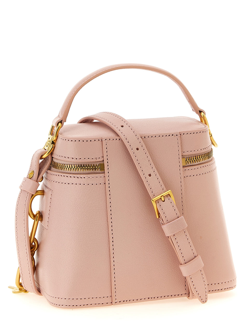 Pink Calfskin Pulse Vanity Handbag