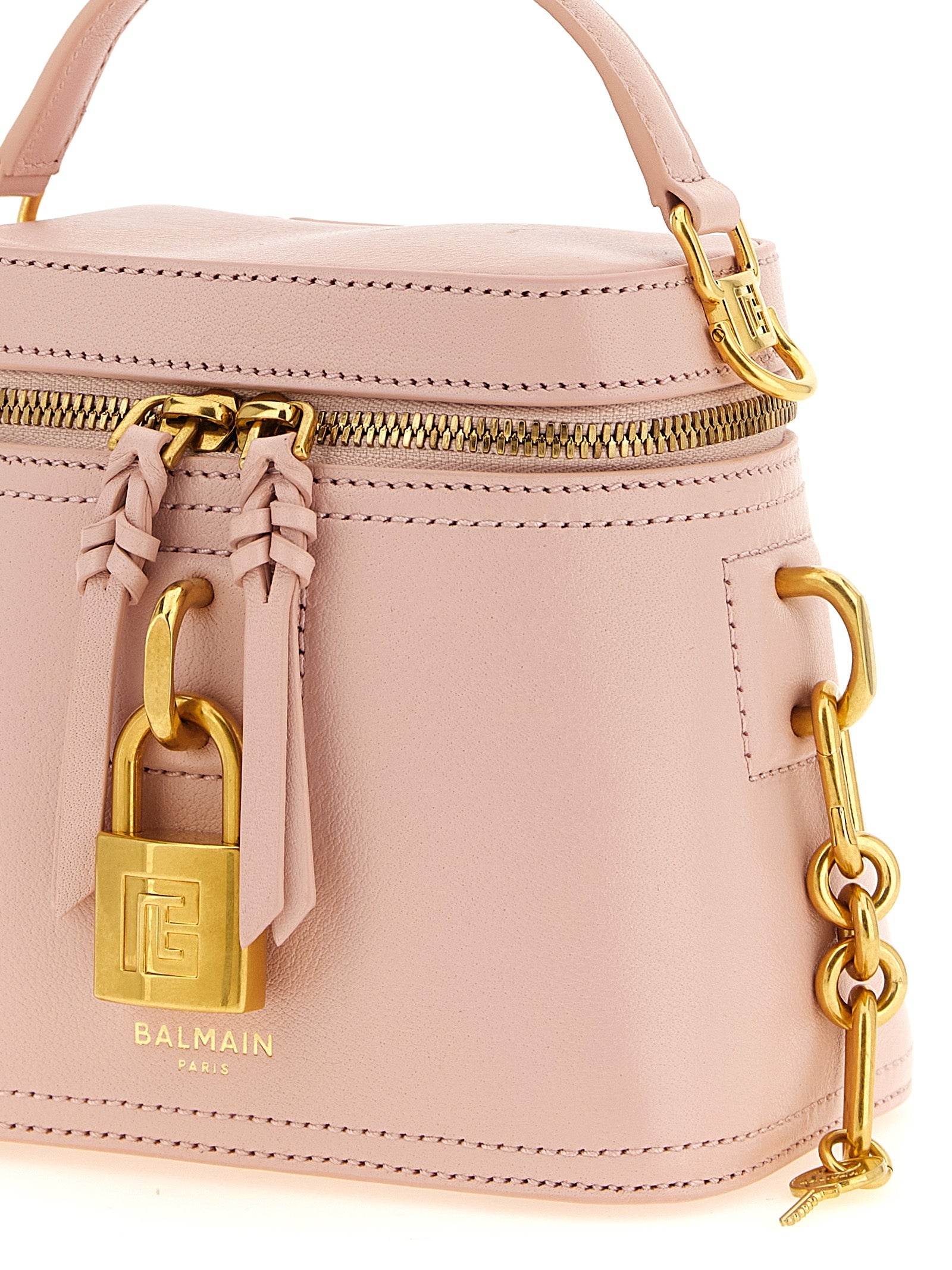 Pink Calfskin Pulse Vanity Handbag