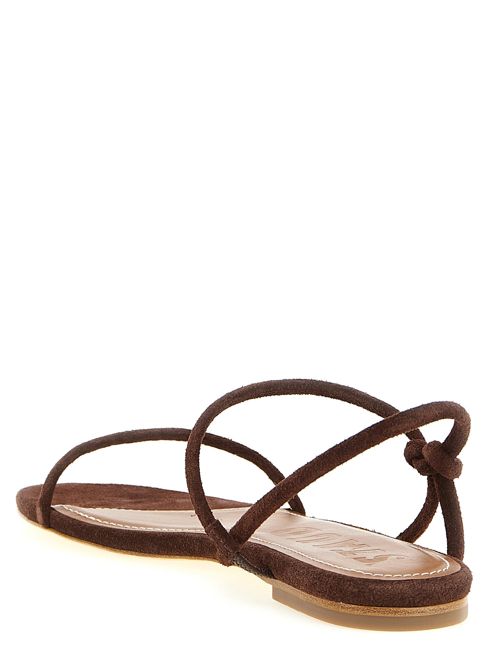 Brown Cowhide Laurel Sandals