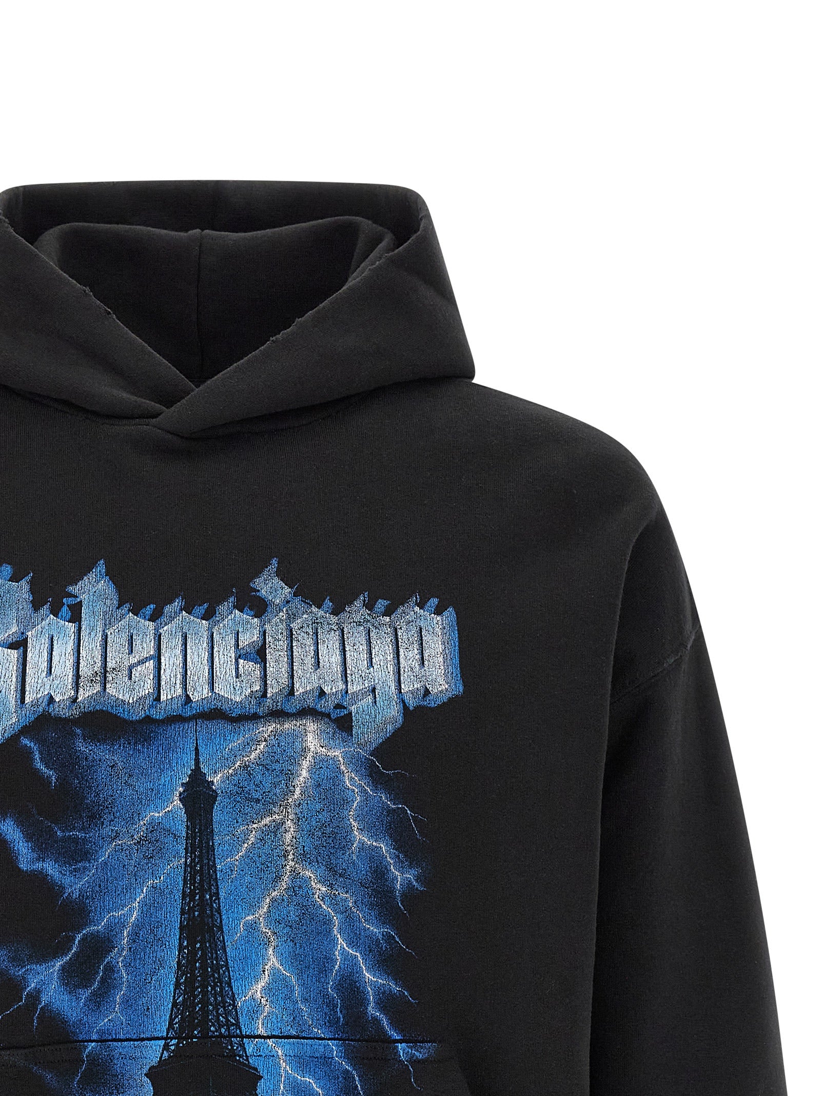 Cotton Dry Used-Effect Hoodie