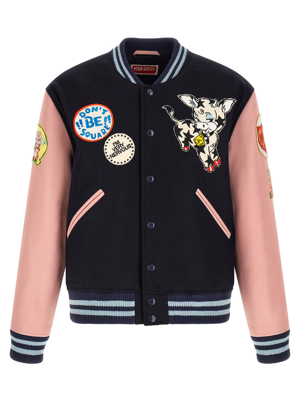 Multicolor Wool Bomber Jacket