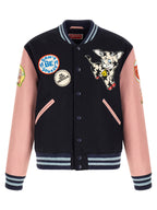 Multicolor Wool Bomber Jacket