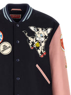 Multicolor Wool Bomber Jacket