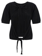 Black Organic Cotton Logo-Embroidered Cardigan