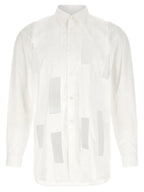 Homme Plus White Cotton Poplin Blouse