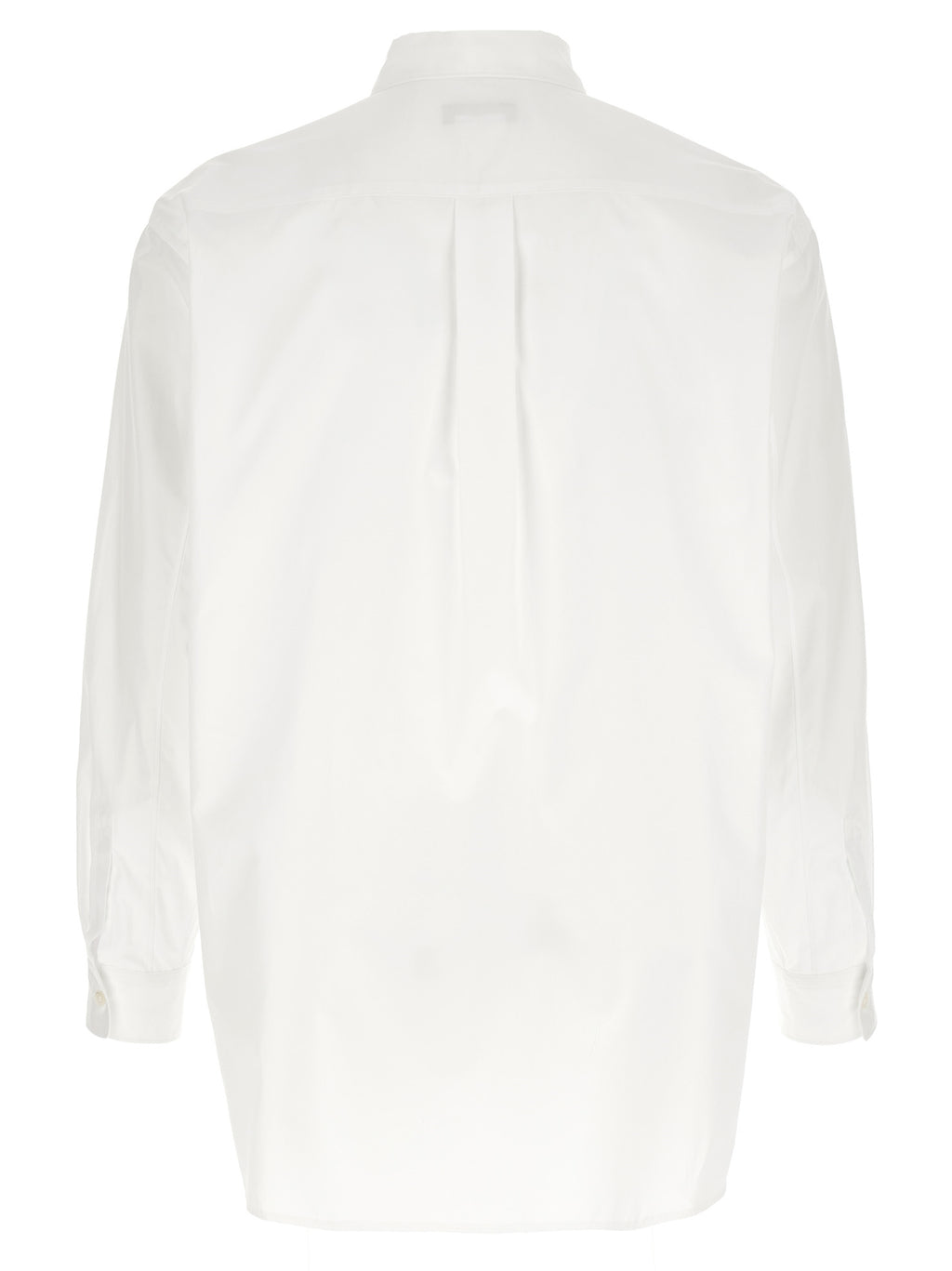 Homme Plus White Cotton Poplin Blouse