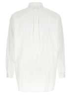 Homme Plus White Cotton Poplin Blouse