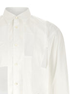 Homme Plus White Cotton Poplin Blouse