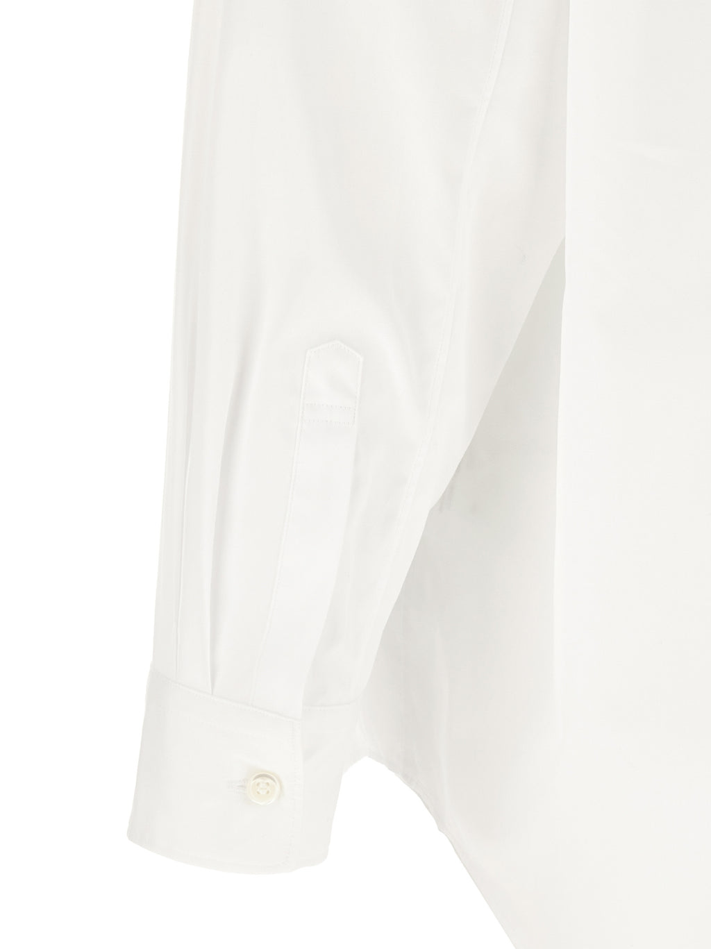 Homme Plus White Cotton Poplin Blouse