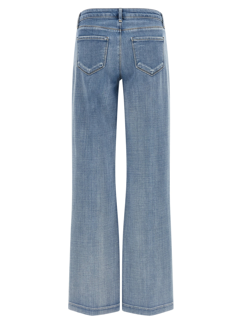 Joanne Light Blue Cotton-Polyester-Elastane Straight-Leg Jeans
