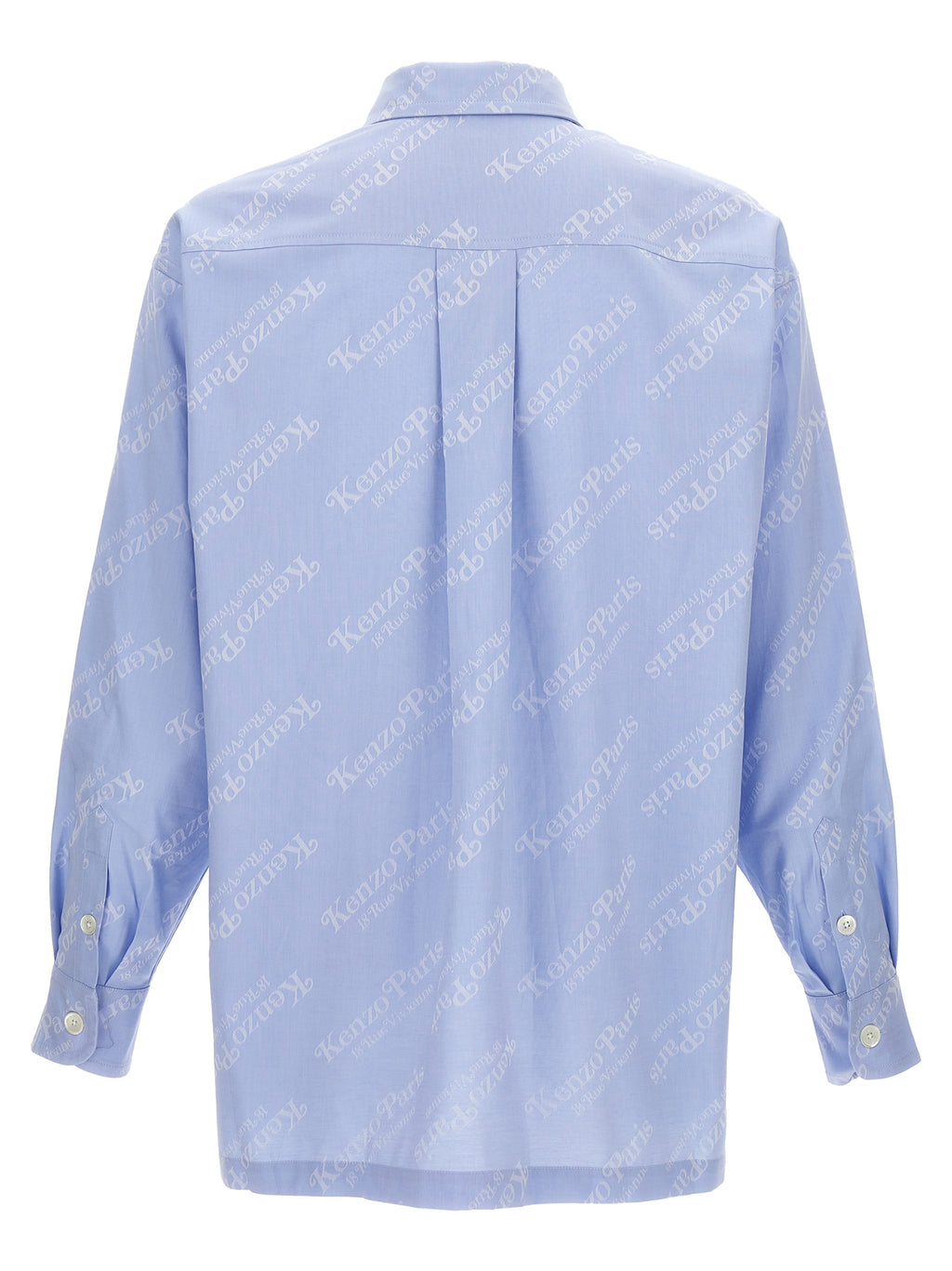 Light Blue Cotton Logo Blouse