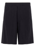 Blue Wool Blend Bermuda Shorts